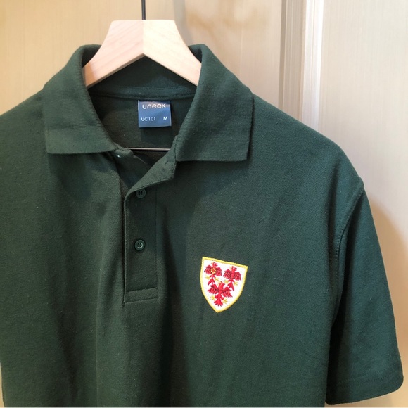 University of Oxford Queen's College Custom Polo Shirt, Bottle Green, Size M - Picture 3 of 16
